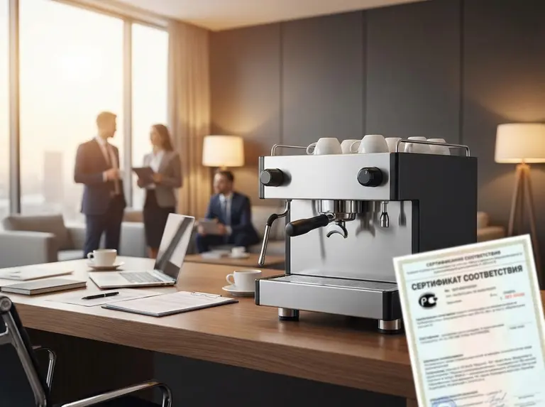 Сертификат на кофемашину